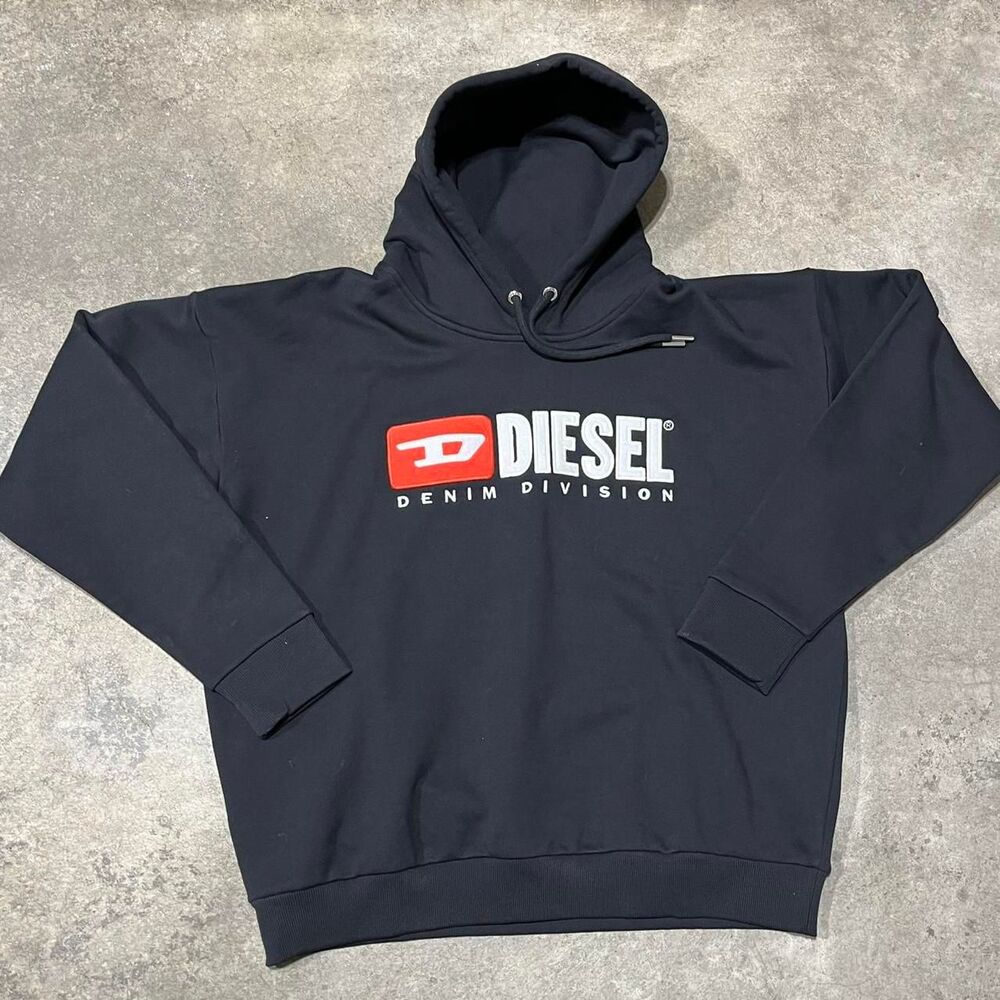Diesel Men's Black and Red Hoodie